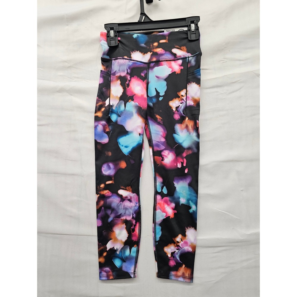 Member's Mark Girls Active Leggings Purple Polyester Blend‎ Workout Size Small